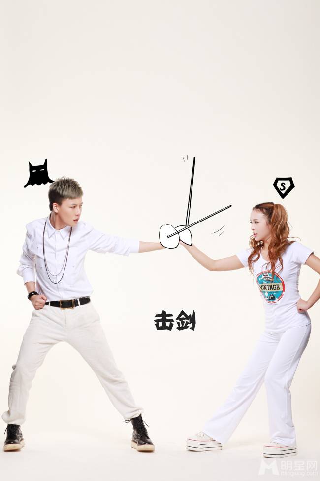 裴紫绮刘晏辰演绎逗趣可爱奥运组图