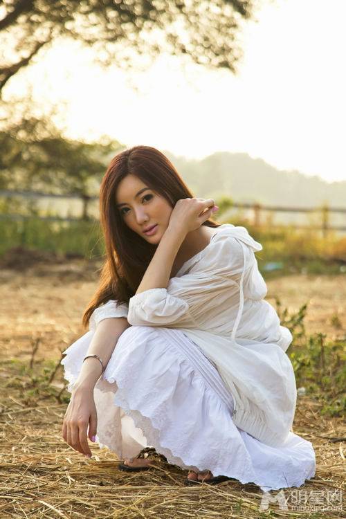 李晨熙小清新文艺范户外写真