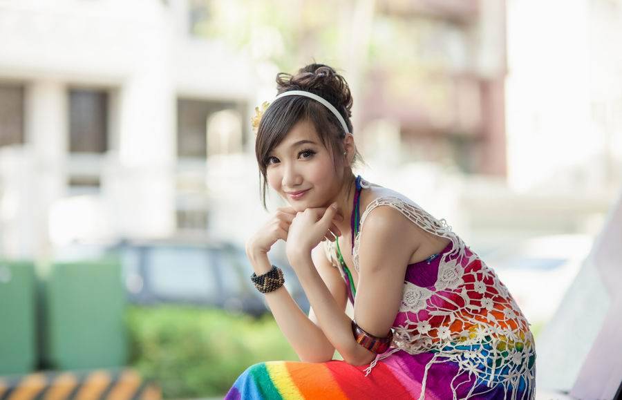 台湾明星美女Tina唯美生活写真照